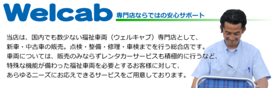 トヨタ福祉車両 ウェルキャブ専門店 新車 中古車 ウェルファーレサポート